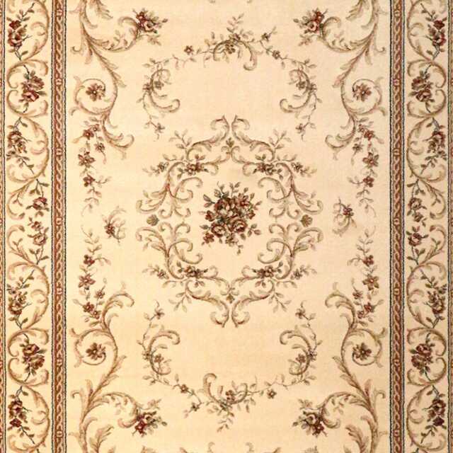 Frith Rugs Kirman Woven Rug, 230cm x 160cm, Traditional Cream Floral - image 1
