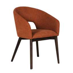 Casa Aviva Table & 6 Natural, Rust & Latte Chairs Dining Set - thumbnail 2