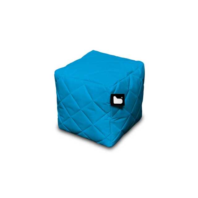 Extreme Lounging B-Box Weather Resistant Quilted Garden Footstool, Aqua - image 1
