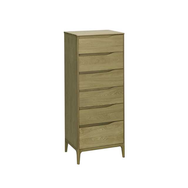Ercol Rimini 6 Drawer Tall Chest of Drawers - image 1