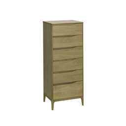 Ercol Rimini 6 Drawer Tall Chest of Drawers