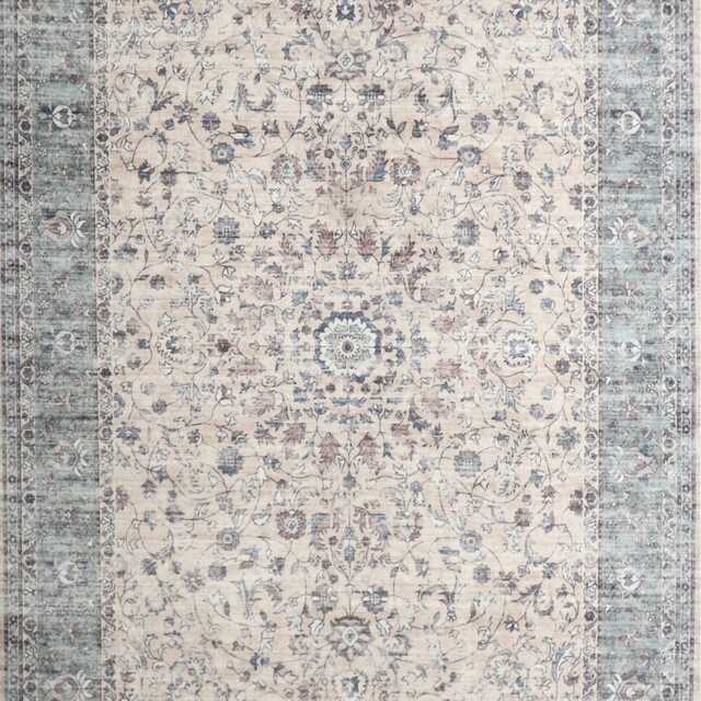 Frith Rugs Kaydon Washable Woven Rug, 230cm x 160cm, Green Traditional - image 1