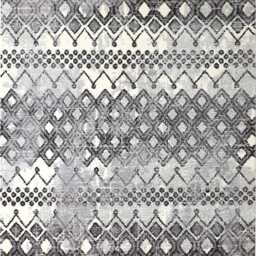 Frith Rugs Grace Collection Rug, 230cm x 160cm, Black & White Patterned - thumbnail 1