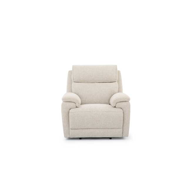 Casa Echo Fabric Power Recliner Armchair with Head Tilt, Milan Linen - image 1