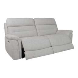 Casa Cara 2.5 Seater Power Fabric Recliner Sofa, Milan Oyster - thumbnail 2
