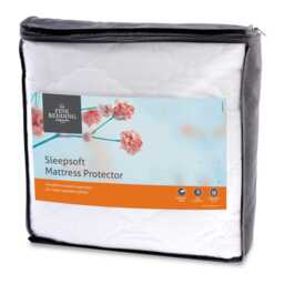 Fine Bedding Company Sleepsoft Mattress Protector Double, White