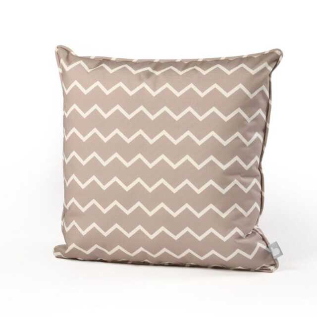 Extreme Lounging Weather Resistant Outdoor B-Cushion, 50x50cm, ZigZag Silver