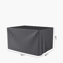 Aerocover Weather Resistant Outdoor Fire Pit Table Cover, Square, 84x84x45cm - thumbnail 1