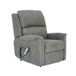 Celebrity Farndon Petite Power Recliner Fabric Armchair, Luna Peacock - thumbnail 2
