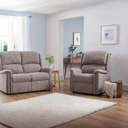 Celebrity Farndon Petite Power Recliner Fabric Armchair, Luna Peacock - thumbnail 4