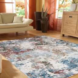 Frith Rugs Kaydon Washable Woven Rug, 230cm x 160cm, Multicoloured Abstract Pattern - thumbnail 3