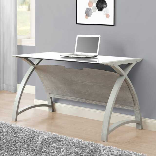 Jual Helsinki 1300 Laptop Office Desk, Grey - image 1