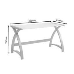 Jual Helsinki 1300 Laptop Office Desk, Grey - thumbnail 2
