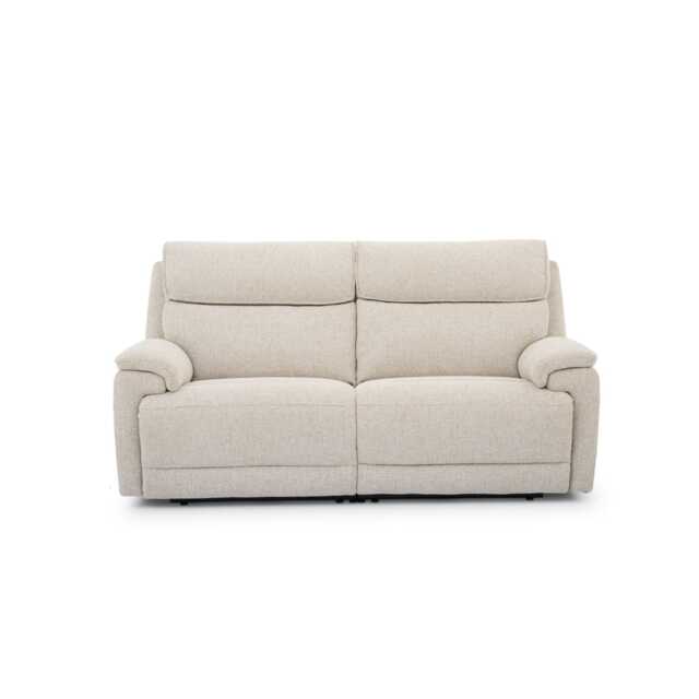 Casa Echo 2.5 Seater Fabric Power Recliner Sofa, Milan Linen - image 1