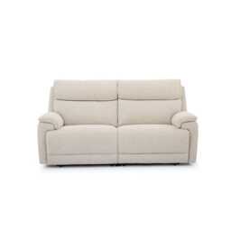 Casa Echo 2.5 Seater Fabric Power Recliner Sofa, Milan Linen - thumbnail 1
