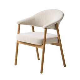 Casa Elk Dining Chair, Cream - thumbnail 2
