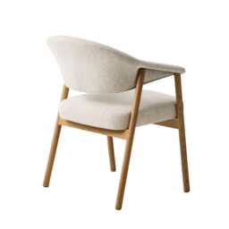 Casa Elk Dining Chair, Cream - thumbnail 3