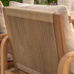 Kettler Lando Wooden Garden Dining Set, 6 Seater - thumbnail 4