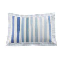 Bluebellgray Sunday Stripe Duvet Set, Super King, Blue - thumbnail 4