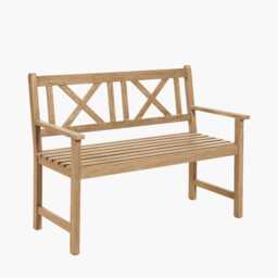 Pacific Lifestyle Cambridge Garden Bench, 3 Seater, Light Teak