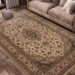 Frith Rugs Kirman Woven Rug, 230cm x 160cm, Traditional Cream - thumbnail 3