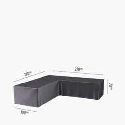 Aerocover Weather Resistant Outdoor Corner Sofa Cover, L-Shape, 270x270x100x70cm - thumbnail 1