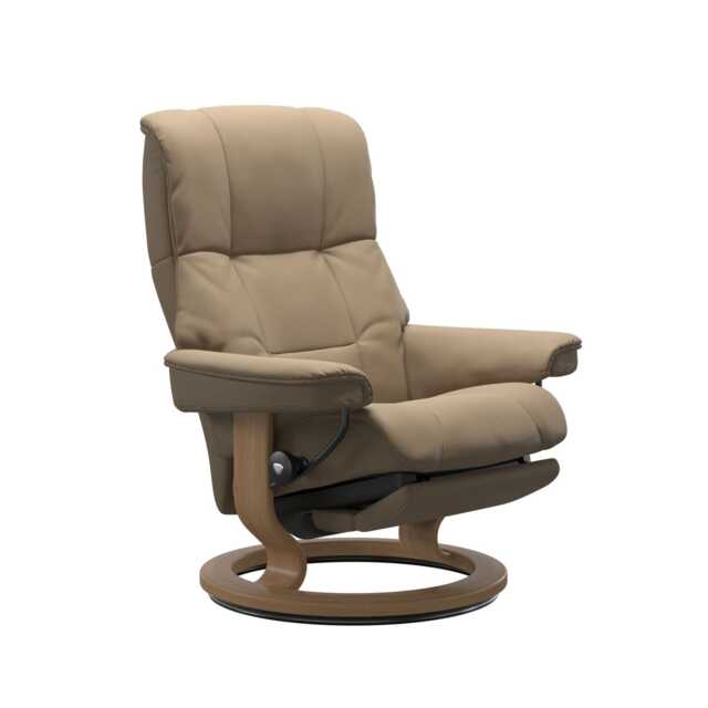 Stressless Mayfair Medium Power Dual Power Recliner Chair, Paloma Funghi - image 1