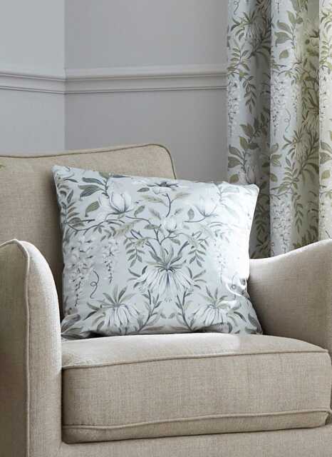 Laura Ashley Parterre Printed Cushion, Sage - image 1