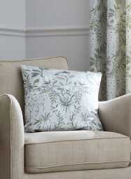 Laura Ashley Parterre Printed Cushion, Sage