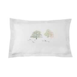 Sophie Allport Spring Cottage Oxford Pillowcase Pair, Green - thumbnail 1
