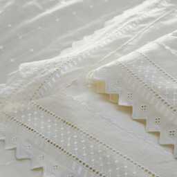 Portfolio Home Balmoral Duvet Set, Single, Ecru - thumbnail 2