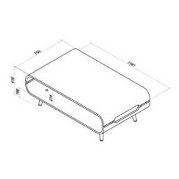 Jual Havana Coffee Table, Oak - thumbnail 2