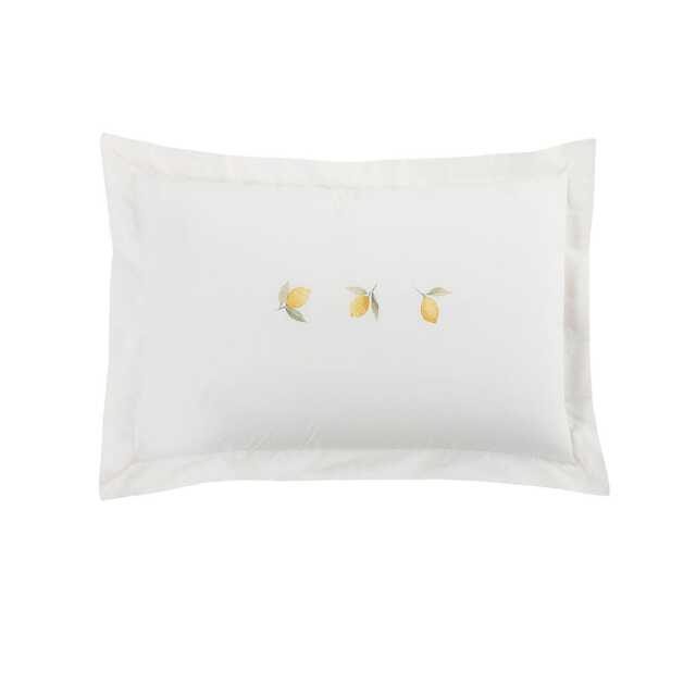Sophie Allport Lemons Oxford Pillowcase Pair, White - image 1