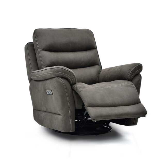 La-Z-Boy Anderson Power Recliner Fabric Chair, Altara Charcoal - image 1