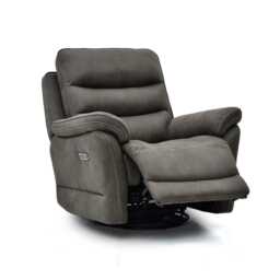 La-Z-Boy Anderson Power Recliner Fabric Chair, Altara Charcoal - thumbnail 1