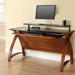 Jual Helsinki 1300 Office Desk, Walnut - thumbnail 2