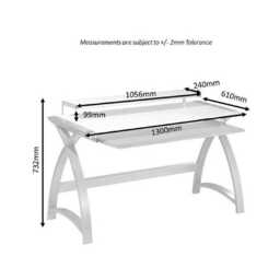 Jual Helsinki 1300 Office Desk, Walnut - thumbnail 3