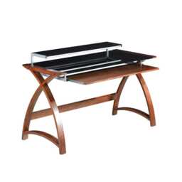 Jual Helsinki 1300 Office Desk, Walnut - thumbnail 1