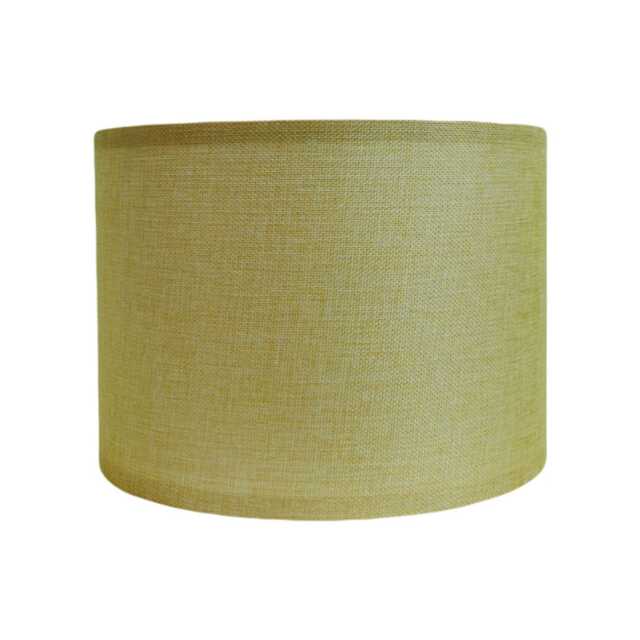 Casa Linen Cylinder Lamp Shade, Medium, Yellow