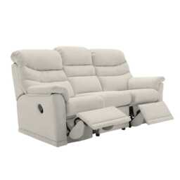 G Plan Malvern 3 Seater Manual Fabric Recliner Sofa, Harbour Sand - thumbnail 2