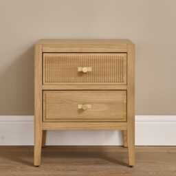 Casa Andorra 2 Drawer Bedside Cabinet - thumbnail 3