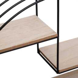 Atmosphera Round Wired Wall Shelf, Black - thumbnail 2