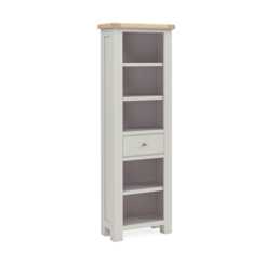 Casa Nantes Slim Bookcase, Stone Grey