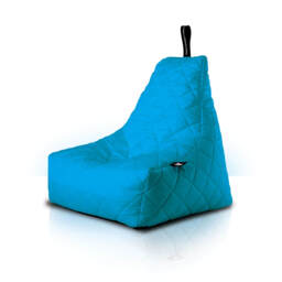 Extreme Lounging Mighty B-Bag Quilted Weather Resistant Outdoor Bean Bag, Aqua - thumbnail 1