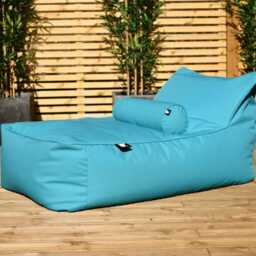 Extreme Lounging B-Bed Weather Resistant Outdoor Bean Bag, Aqua - thumbnail 2