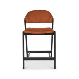 Casa Cambridge Bar Stool, Rust - thumbnail 1