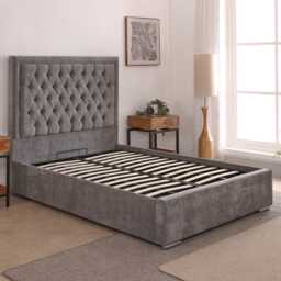 Casa Lucia Ottoman Bed Frame, Double, Graceland Graphite - thumbnail 2