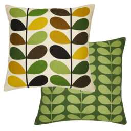 Orla Kiely Multi Stem Cushion, Fern & Ochre