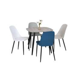 Casa Angelo Square Dining Table, Oak - thumbnail 2