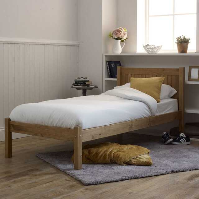 Casa Thistle Bed Frame, Small Double, Pine - image 1